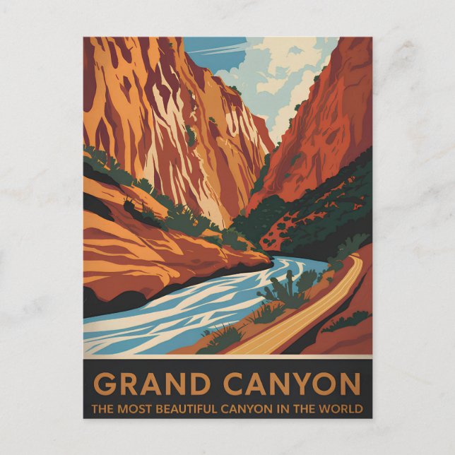 Grand Canyon vintage Postcard (Front)
