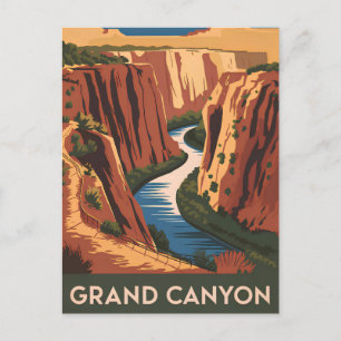 Grand Canyon vintage Postcard