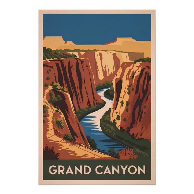 Grand Canyon vintage Poster (Front)