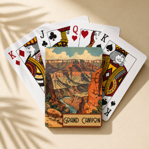 Grand Canyon Vintage Southwest Landscape Poker Cards