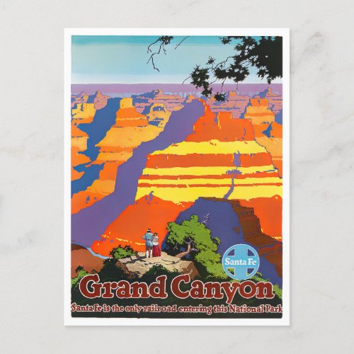 Grand Canyon vintage travel postcard