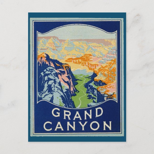 Grand Canyon - Vintage Travel Postcard (Front)