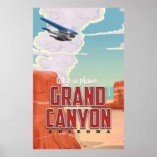 Grand Canyon vintage travel poster