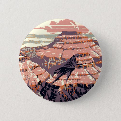 Grand Canyon Western Graphic Art American Button