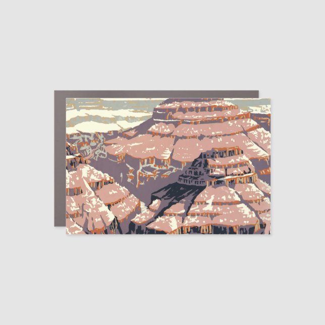 Grand Canyon Western Graphic Art American Car Magnet (Front)