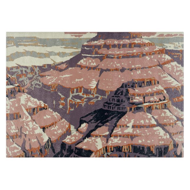 Grand Canyon Western Graphic Art American Cutting Board (Front)