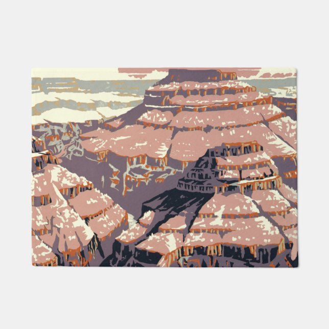 Grand Canyon Western Graphic Art American Doormat (Front)