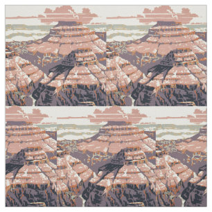 Grand Canyon Western Graphic Art American Fabric