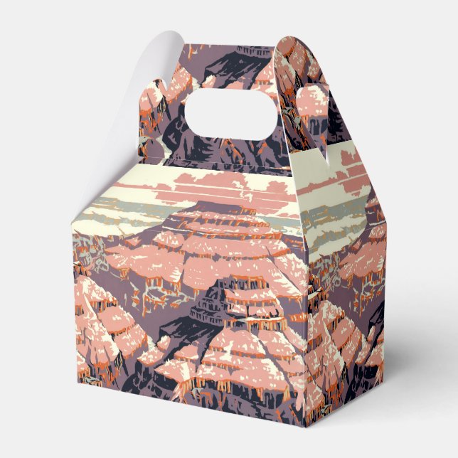 Grand Canyon Western Graphic Art American Favor Boxes (Front Side)