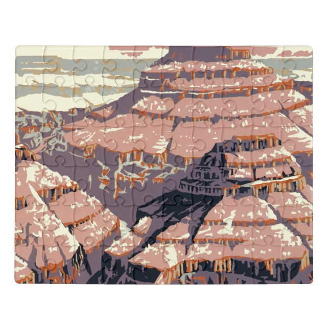 Grand Canyon Western Graphic Art American Jigsaw Puzzle (Puzzle Horizontal)