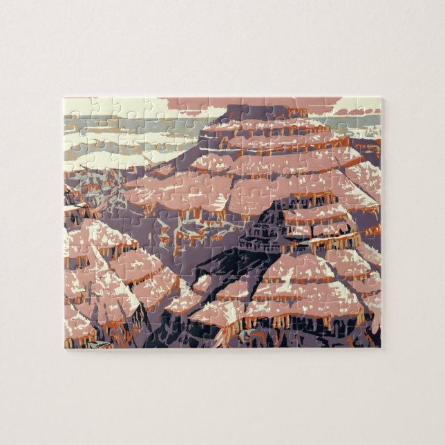 Grand Canyon Western Graphic Art American Jigsaw Puzzle (Horizontal)