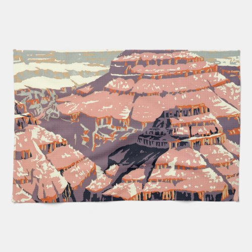 Grand Canyon Western Graphic Art American Kitchen Towel