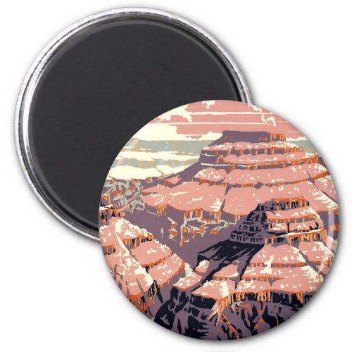 Grand Canyon Western Graphic Art American Magnet