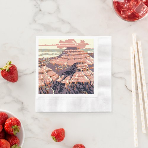 Grand Canyon Western Graphic Art American Napkins