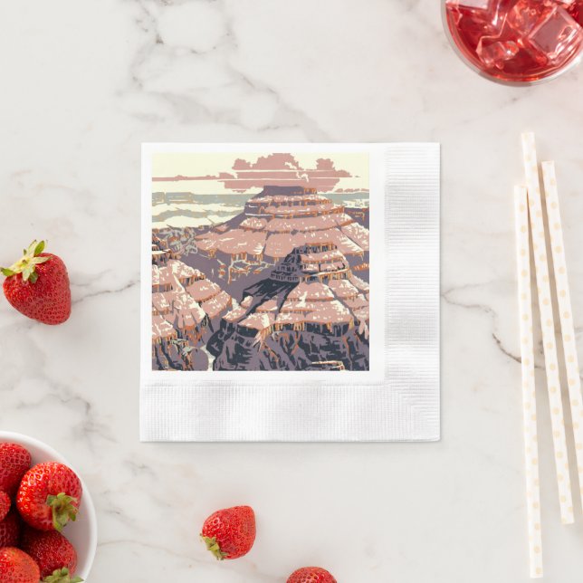 Grand Canyon Western Graphic Art American Napkins (Insitu)
