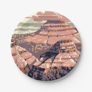 Grand Canyon Western Graphic Art American Paper Plates