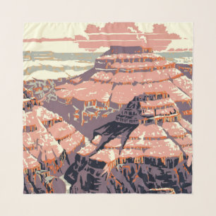 Grand Canyon Western Graphic Art American Scarf