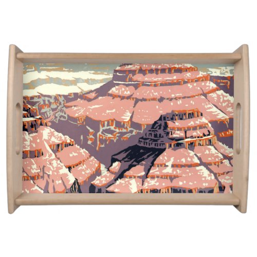 Grand Canyon Western Graphic Art American Serving Tray