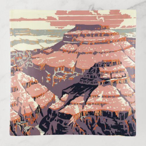 Grand Canyon Western Graphic Art American Trinket Tray