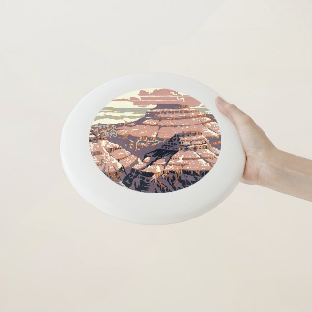 Grand Canyon Western Graphic Art American Wham-O Frisbee (In Hand)