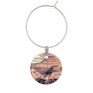 Grand Canyon Western Graphic Art American Wine Charm