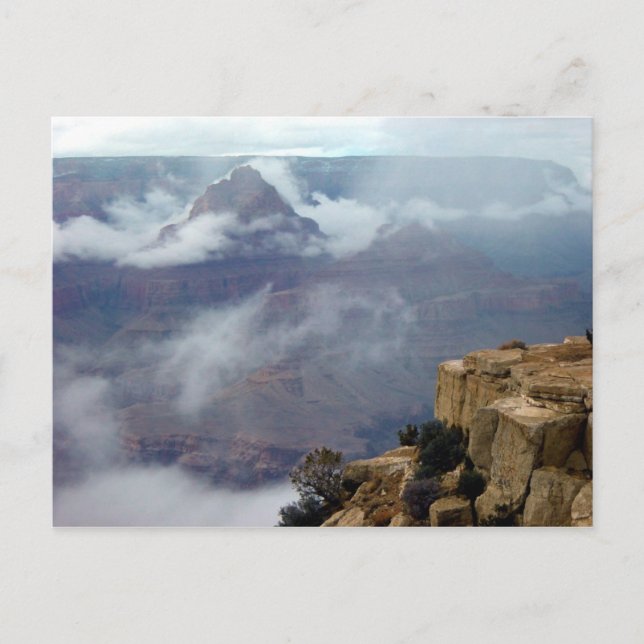 Grand Canyon Winter Clouds Postcard (Front)
