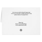 Grand Canyon with a golden birch Cards (Back Horizontal)
