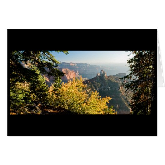 Grand Canyon with a golden birch Cards (Front Horizontal)