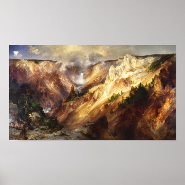 Grand Canyon -Yellowstone by Thomas Moran Poster (Front)