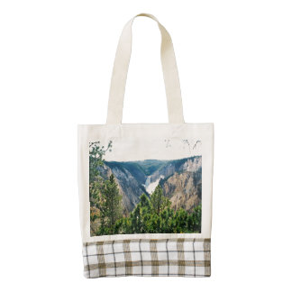 Grand Canyon Yellowstone Lower Falls Zazzle HEART Tote Bag