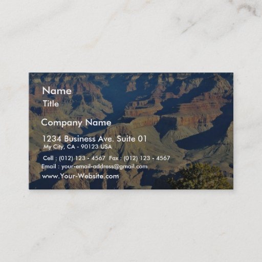 Customizable Grand Canyons Overlook Business Cards