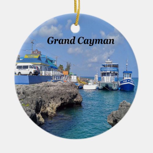 Grand Cayman Ceramic Ornament