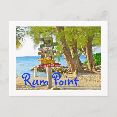 Grand Cayman Island Rum Point Postcard