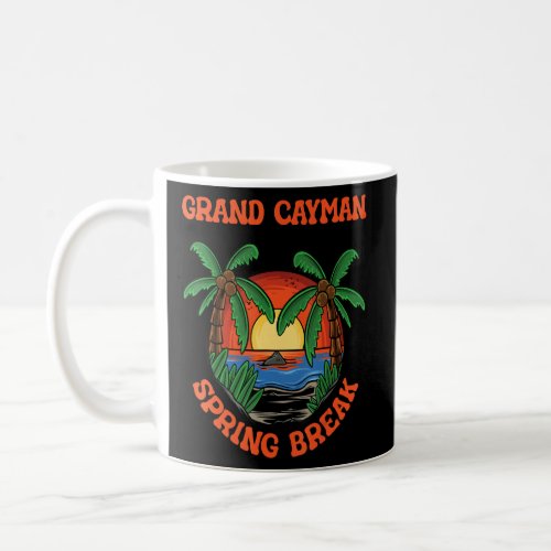 Grand Cayman Spring Break School Vacation Beach Tr Coffee Mug