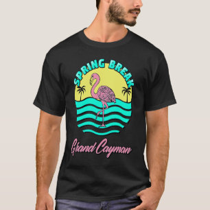 Grand Cayman Spring Break Sunset Graphic Family Ma T-Shirt