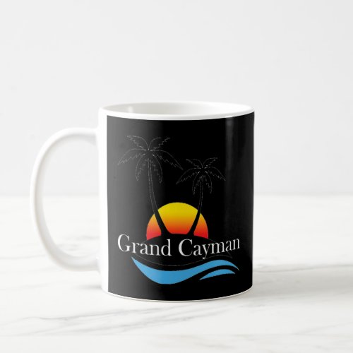 Grand Cayman Sunset Palm Memory Souvenir  Coffee Mug