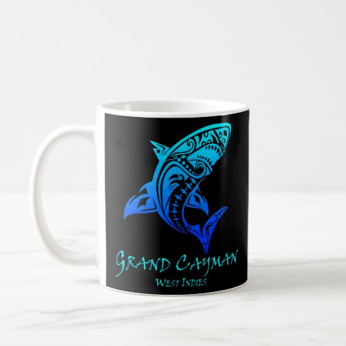 Grand Cayman West Indies Vintage Retro Tribal Shar Coffee Mug