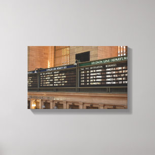 Grand Central Hudson Harlem Train Departures NYC Canvas Print