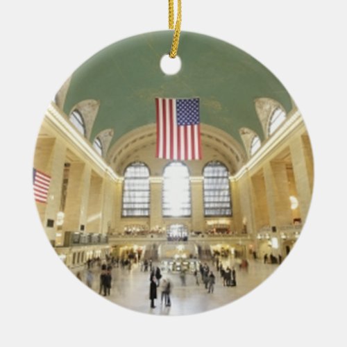 Grand Central Station Ceramic Ornament