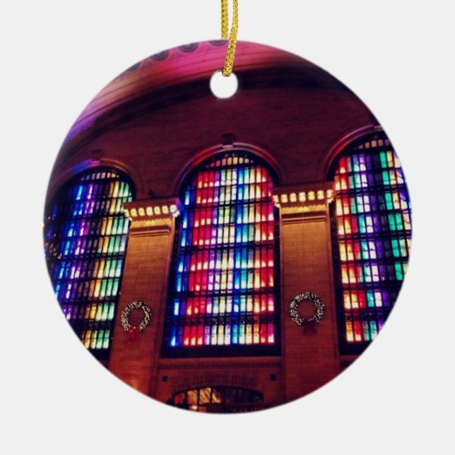 Grand Central Station Christmas Lights Ornament (Front)