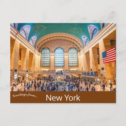 Grand Central Station New York Postcard