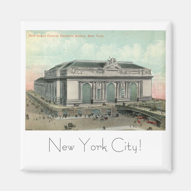 Grand Central Terminal Station, New York City Vint Magnet (Front)