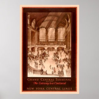 Grand Central Terminal Vintage Poster