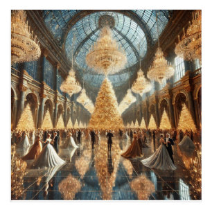Grand Christmas Ball Acrylic Art Design.
