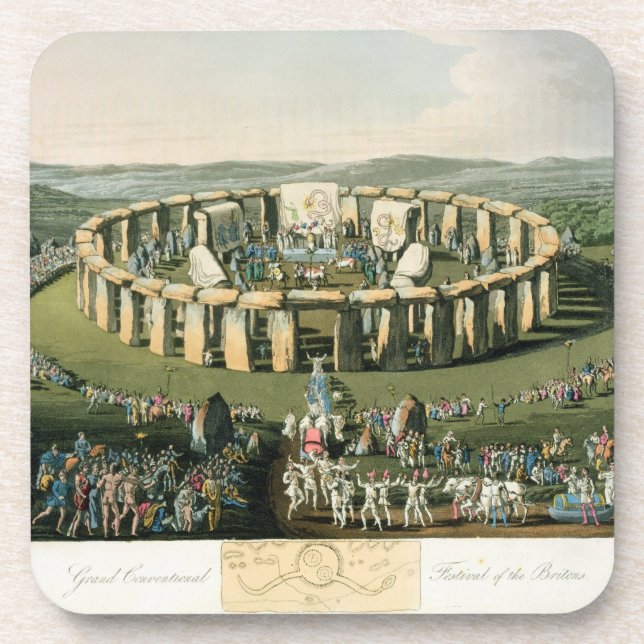 Grand Conventional Festival of the Britons, aquati Drink Coaster (Front)