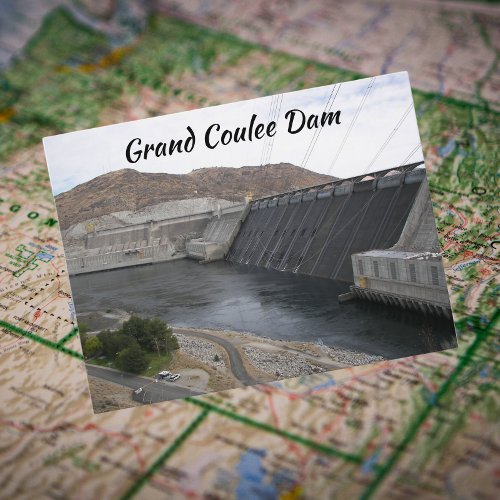 Grand Coulee Dam Travel Photo Postcard