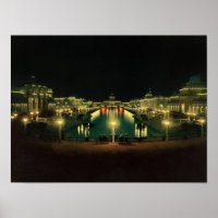 Grand Court Night Illumination - 1898