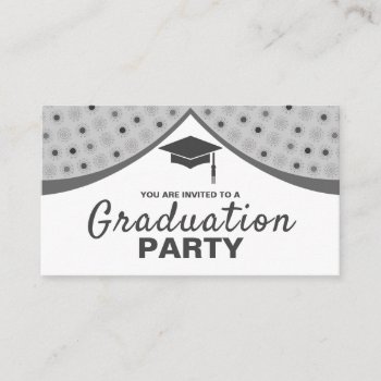 Grand Curtains  Graduation Party Ticket Invitation by TheBusinessCardStore at Zazzle