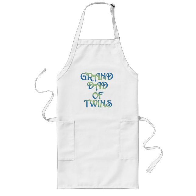 Grand Dad of Twins Long Apron (Front)