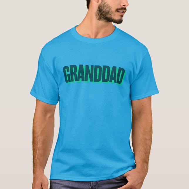 Grand-dad print basic T-Shirt (Front)